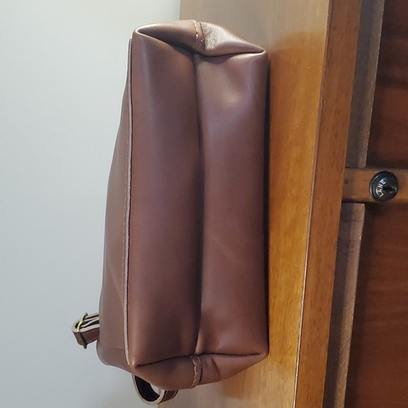 Portland Leather mini crossbody classic tote 🦄 English tan? NWOT - Picture 6 of 6